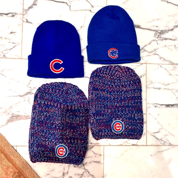Chicago Cubs Hats blue 4 hats Unisex hats bundle Go Cubs - Picture 1 of 6